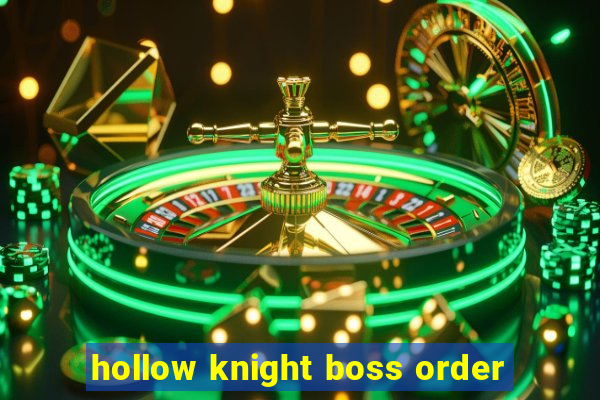 hollow knight boss order